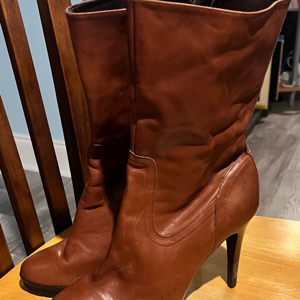 Calvin Klein Brown Heeled Boots